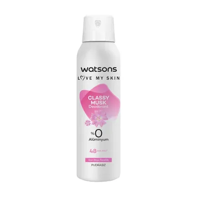 Watsons Classy Musk Deodorant Sprey Pudrasız 150 ml