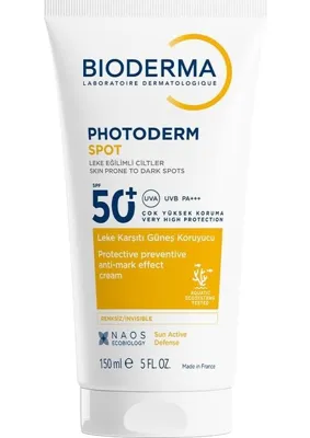 Bioderma Photoderm Spot SPF50+ Yüksek Korumalı Yüz ve Vücut Güneş Kremi 150 ml