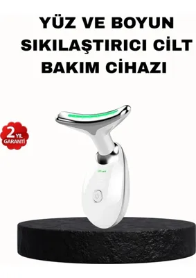 TKÇ Ems Mikro Akım Yüz ve Boyun Sıkılaştırıcı Cihaz 7000 Vpm Titreşim Isı Terapili