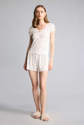 Defacto Regular Fit Desenli Pijama Takımı