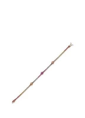 Mov Diamond Yuse Renkli Safirli Ve Pırlantalı 14 Ayar Rose Altın Kadın Bileklik