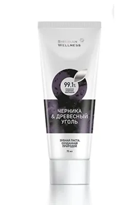 SIBERIAN WELNESS Siberian Wellness Toothpaste Bilberry And Charcoal