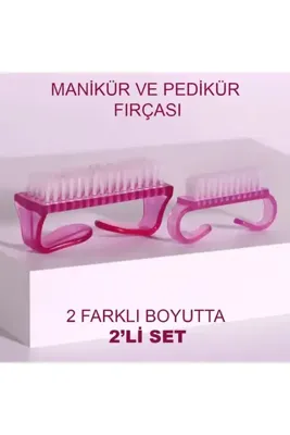 BBeauty 2 'li Set Tırnak Temizleme Fırçası Manikür Pedikür Fırçası