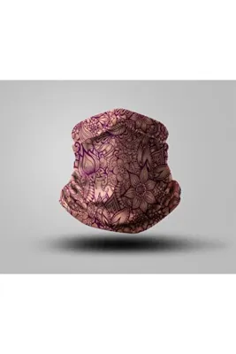 Buffalo Unisex Pembe Desenli Bandana