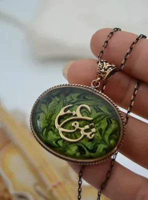 Stoneage Ebru Özel Tasarım Kolye - Yeşil - Stoneage