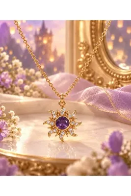 Reorah Collection Minimal Rapunzel Sun Kolye