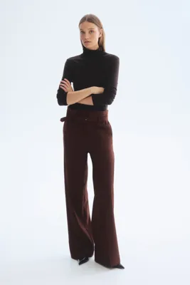 H&M Kemerli Kese Kağıdı Belli Pantolon
