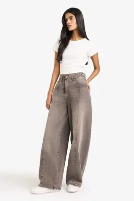 Defacto Barrel Fit Yüksek Bel Bileğe Doğru Daralan Bol Paça Jean Pantolon G6541AX25CW
