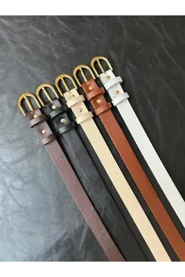 LİA KEMER 5'Lİ Loyal Oval Tokalı Ceket Kemeri ,Elbise Kemeri ,Pantolon Kemeri