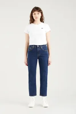 Levi's 501 Crop Straight Fit Yüksel Bel Koyu Indigo Kadın Kot Pantolon - 36200-0179