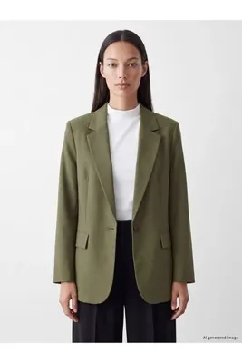 LC Waikiki Haki Kadın Blazer Ceket