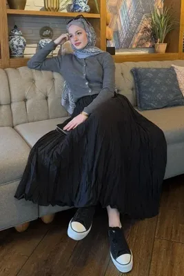InStyle Kraş Etek Siyah