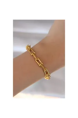 Genel Markalar 316l Çelik Gold Renk Tiffany Bileklik - Tj-bb6086