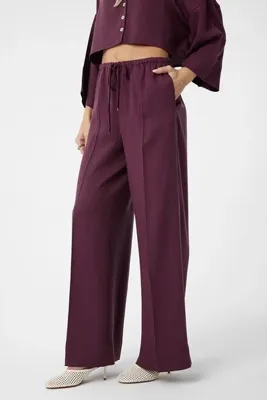 Antioch Bordo Relaxed Kadın Pantolon