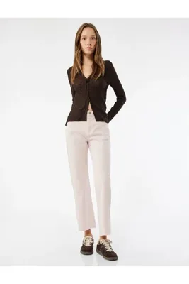 Koton Kesik Paça Basic Denim Pantolon