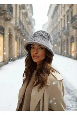 LAGRANZE PELUŞ BUCKET ŞAPKA