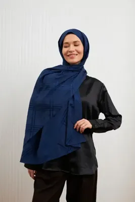 MİRSOY SCARF Aura Desen Pamuk Jakar Şal-Laci