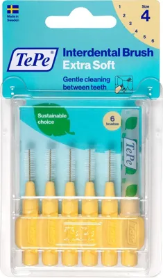 TePe Blister X-soft 0.7 Mm - Sarı Diş Arayüz Fırçası 1x 6 Adet