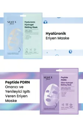 Dermal Kolajen ve Peptid Nemlendirici Onarıcı Eriyen Maske Seti Kore Maske Seti 34 Gr.