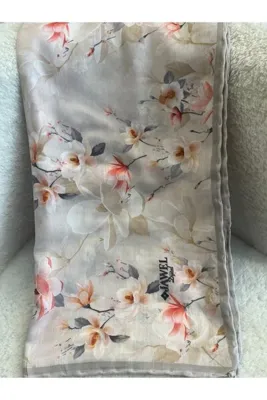 Jawel çiçek desen eşarp