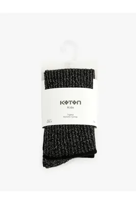 Koton Parlak Detaylı Fitilli Külotlu Çorap