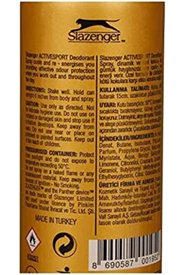 Yıldızan Activesport Deodorant Spray (150 ml) 2li paket 1216548