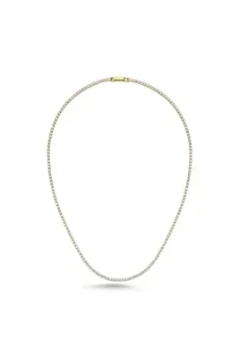 Merano Design 2mm 14K Rengi Su Yolu Kolye