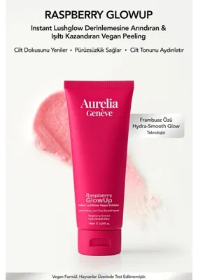 Myg Plus Aurelia Genève Raspberry Glowup - Instant Lushglow Vegan Exfoliator Yüz Peelingi