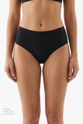 Penti Siyah Period Orta Bel Bikini Altı