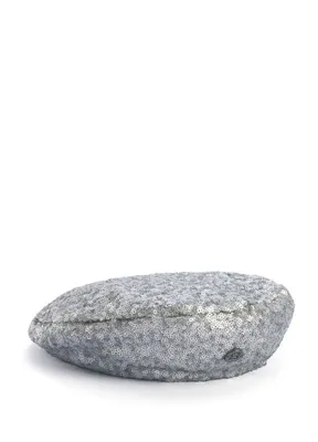 Sibi Hats Suzy Gri Payetli Kadın Beret Şapka
