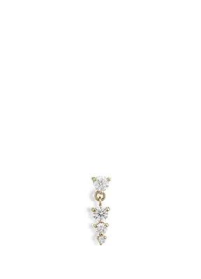 Mov Diamond Midori Zümrüt ve Pırlanta Taşlı Küme 14 Ayar Altın Kadın Yüzük