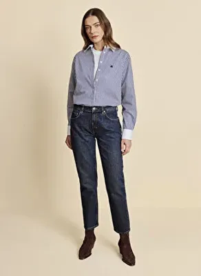 Brooks Brothers Lacivert Kadın Denim Pantolon BBFW26FDP001