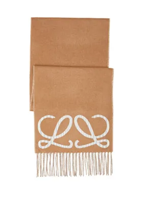 Loewe Bej Kadın İpek Atkı