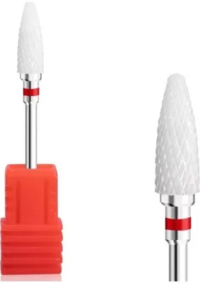 Tırnak Center Seramik Freze Kırmızı Uç