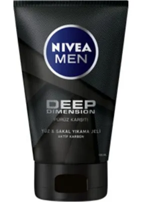 MATMEL Nıvea Men Deep Dimension Yüz ve Sakal Yıkama Jeli  100ML