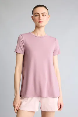 Defacto Long Fit Yırtmaçlı Sporcu Tişört