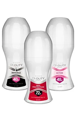 Avon OnDuty Active, Invisible ve Max Protection Kadın Rollon Paketi