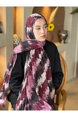 Modakaşmir İlkbahar Ritm Desen Bambu Şal