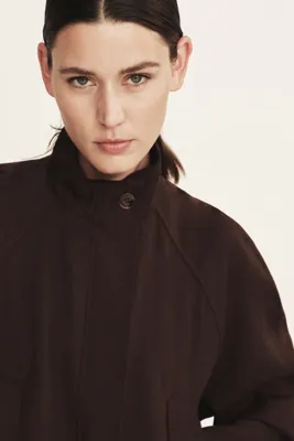 H&M Keten Karışımlı Oversize Ceket