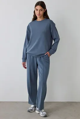 Penti Koyu Gri Bisiklet Yaka Oversize Kısa Modal Sweatshirt