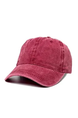 OnMyHead Bordo Yıkamalı Kep