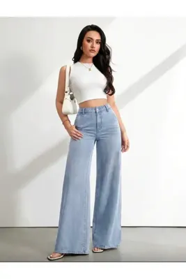 GERONİS Jeaans Denim palazo