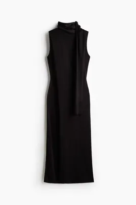 H&M Şal Yakalı Elbise