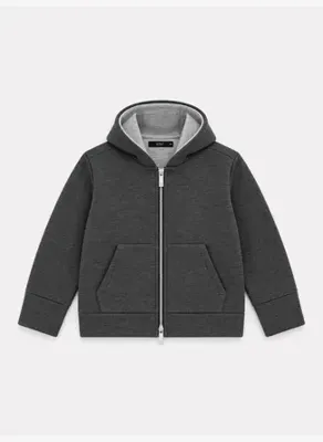 Xint Antrasit Oversize Kapüşonlu Sweat Mont