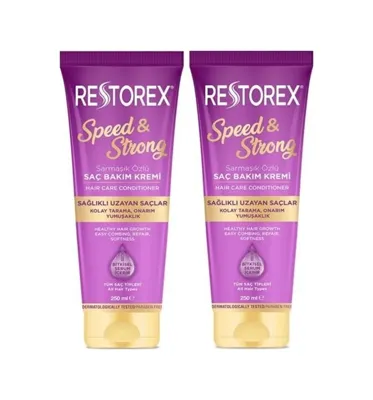 Restorex Speed & Strong Saç Bakım Kremi 2 x 250 ML
