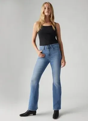Levi's Levis 726 HR FLARE ETERNAL A3410-0115 Mavi Kadın Yüksek Bel Flare Denim Pantolon