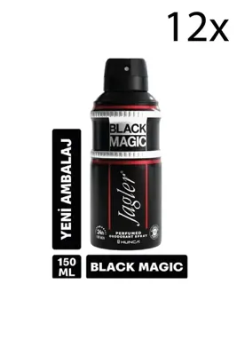 Hunca Jagler Black Magic Erkek Deodorant 150 ml 10 Adet