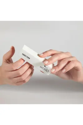 Momo Professional Tırnak Üstü Törpü Buffer 100/100 Beyaz 10 cm