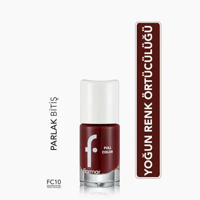 Flormar Full Color Ekstra Yoğun Pigmentli Oje FC32 Victory Of Black
