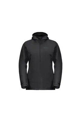 Jack Wolfskin Moonrise 3in1 Kadın Siyah Outdoor Ceketi KADIN OUTDOOR CEKETİ